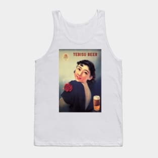 YEBISU BEER JAPAN Beverage Advertisement Retro Japanese Tank Top